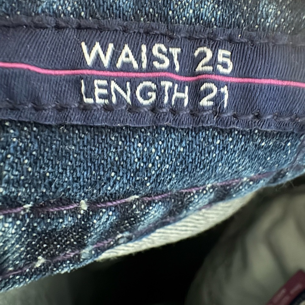 Vigoss Blue Ankle Cropped Jeans with Distressed Look - Picture 4 of 4